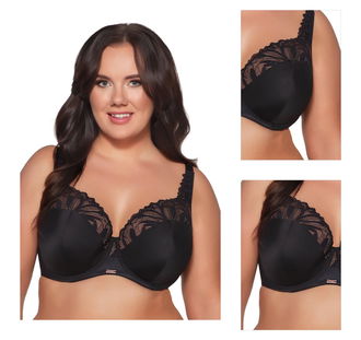 Polovystužená podprsenka Ava Lingerie 2105 Čierna 100F 3