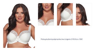 Polovystužená podprsenka Ava Lingerie 2105 Ecru 100C 1