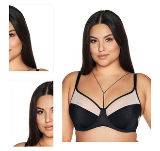 Polovystužená podprsenka Ava Lingerie 2135 Viva Čierna 100B 4