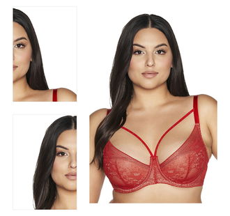 Polovystužená podprsenka Ava Lingerie Crown Červená 100B 4