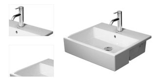 Polozápustné umývadlo Duravit Vero air 55x47 cm biela 0382550000 4