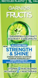 Posilňujúci šampón pre všetky typy vlasov bez lesku Garnier Fructis Strength  a  Shine - 1000 ml + DARČEK ZADARMO 5