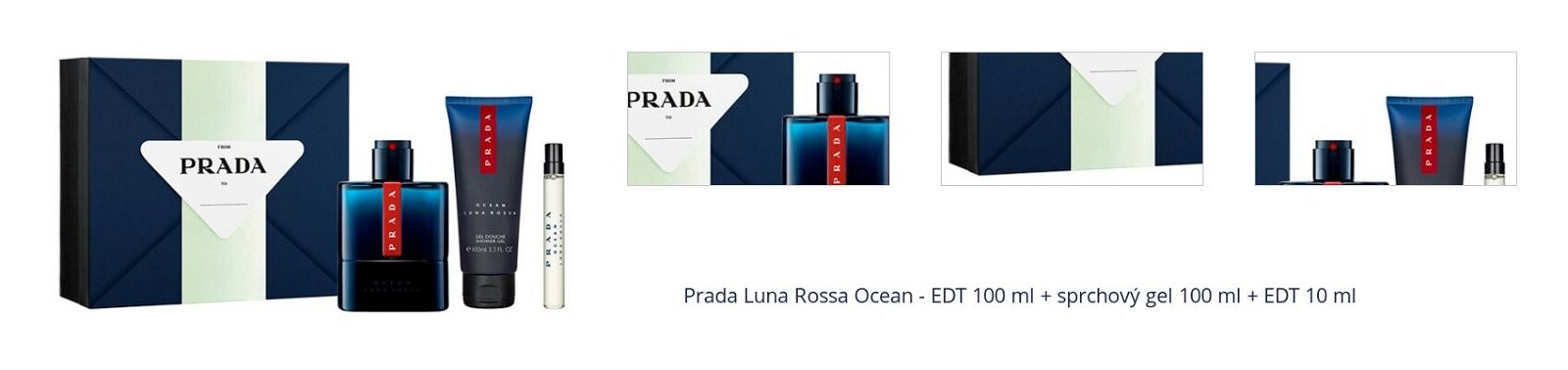 Prada Luna Rossa Ocean - EDT 100 ml + sprchový gel 100 ml + EDT 10 ml 1