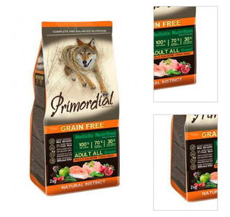 Primordial granuly Dog Adult kura a losos 12 kg 3