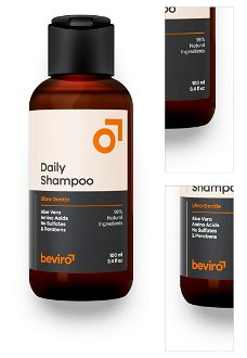 Prírodný šampón na vlasy pre denné použitie Beviro Daily Shampoo - 100 ml (BV316) + darček zadarmo 3