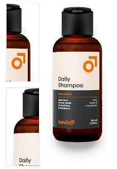 Prírodný šampón na vlasy pre denné použitie Beviro Daily Shampoo - 100 ml (BV316) + darček zadarmo 4