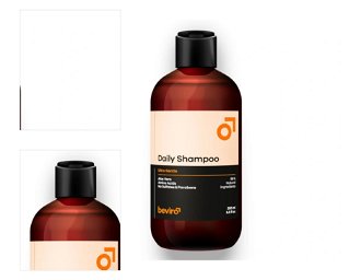 Prírodný šampón na vlasy pre denné použitie Beviro Daily Shampoo - 250 ml (BV310) + darček zadarmo 4