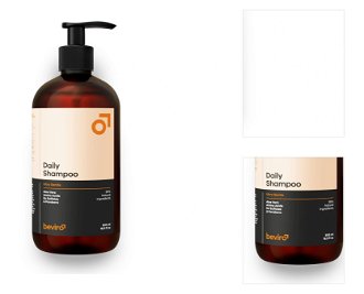 Prírodný šampón na vlasy pre denné použitie Beviro Daily Shampoo - 500 ml (BV317) + darček zadarmo 3