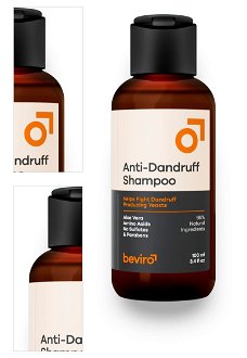 Prírodný šampón pre mužov proti lupinám Beviro Anti-Dandruff Shampoo - 100 ml (BV318) + DARČEK ZADARMO 4