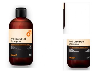 Prírodný šampón pre mužov proti lupinám Beviro Anti-Dandruff Shampoo - 250 ml (BV314) + darček zadarmo 3