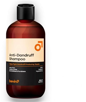 Prírodný šampón pre mužov proti lupinám Beviro Anti-Dandruff Shampoo - 250 ml (BV314) + darček zadarmo