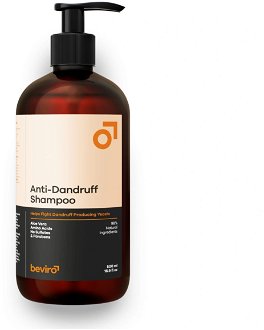 Prírodný šampón pre mužov proti lupinám Beviro Anti-Dandruff Shampoo - 500 ml (BV319) + darček zadarmo 2