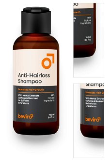Prírodný šampón pre mužov proti padaniu vlasov Beviro Anti-Hairloss Shampoo - 100 ml (BV320) + darček zadarmo 3