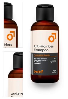 Prírodný šampón pre mužov proti padaniu vlasov Beviro Anti-Hairloss Shampoo - 100 ml (BV320) + darček zadarmo 4