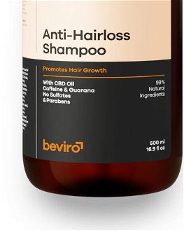 Prírodný šampón pre mužov proti padaniu vlasov Beviro Anti-Hairloss Shampoo - 500 ml (BV321) + darček zadarmo 8