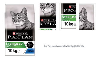 Pro Plan granuly pre mačky Sterilised králik 10kg 1