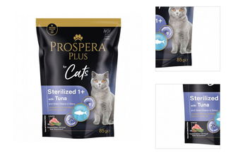 Prospera cat kapsička Adult Sterilized tuniak s fazuľkami 85 g 3