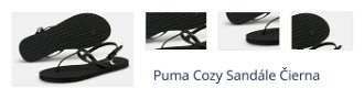 Puma Cozy Sandále Čierna 1