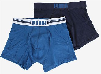 Puma Placed Logo Boxerky 2 ks Modrá