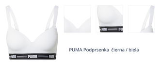 PUMA Športová podprsenka  čierna / biela 1