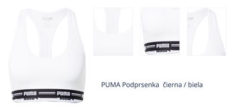 PUMA Podprsenka  čierna / biela 1