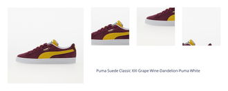 Puma Suede Classic XXI Grape Wine-Dandelion-Puma White 1