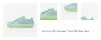 Puma Suede Mayu Mono Wn"s Eggshell Blue-Green Glare 1