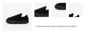 Puma Suede Mayu Slip-on Teddy Wns Puma Black 1