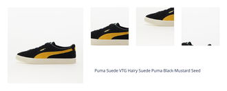 Puma Suede VTG Hairy Suede Puma Black-Mustard Seed 1