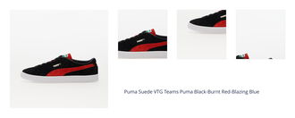 Puma Suede VTG Teams Puma Black-Burnt Red-Blazing Blue 1