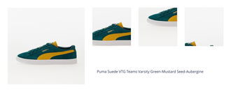 Puma Suede VTG Teams Varsity Green-Mustard Seed-Aubergine 1