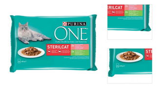 Purina One kapsička pre mačky Sterilcat morka, fazuľa, losos, mrkva 4 x 85 g 3