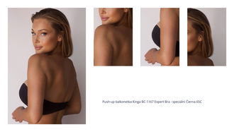 Push-up balkonetka Kinga BC-1167 Expert Bra - speciální Čierna 65C 1