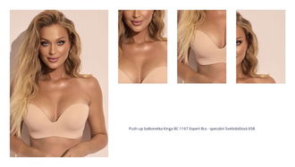 Push-up balkonetka Kinga BC-1167 Expert Bra - speciální Svetlobéžová 65B 1