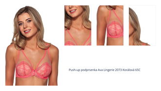 Push-up podprsenka Ava Lingerie 2073 Korálová 65C 1