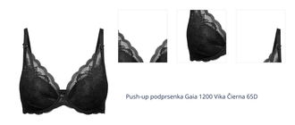 Push-up podprsenka Gaia 1200 Vika Čierna 65D 1