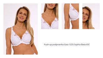 Push-up podprsenka Gaia 1225 Sophia - bralette Biela 65C 1