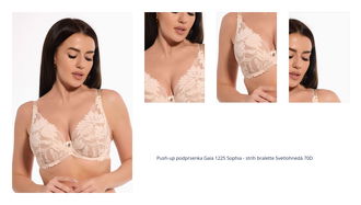 Push-up podprsenka Gaia 1225 Sophia - strih bralette Svetlohnedá 70D 1