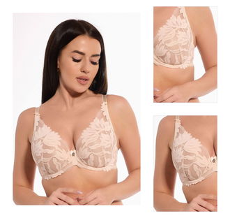 Push-up podprsenka Gaia 1225 Sophia - strih bralette Svetlohnedá 70D 3