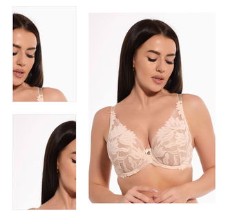 Push-up podprsenka Gaia 1225 Sophia - strih bralette Svetlohnedá 70D 4