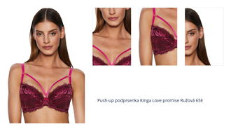 Push-up podprsenka Kinga Love promise Ružová 65E 1