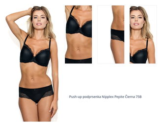 Push-up podprsenka Nipplex Pepite Čierna 75B 1