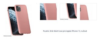 Puzdro 3mk Matt Case pre Apple iPhone 13, ružové 1