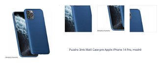 Puzdro 3mk Matt Case pre Apple iPhone 14 Pro, modré 1