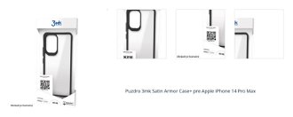 Puzdro 3mk Satin Armor Case+ pre Apple iPhone 14 Pro Max 1