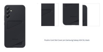 Zadný kryt Card Slot Cover pre Samsung Galaxy A34 5G, čierna 1