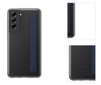 Puzdro Clear Strap Cover pre Samsung Galaxy S21 FE 5G, graphite 3
