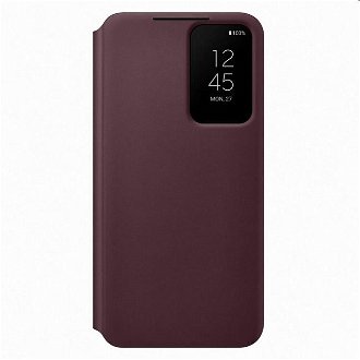 Puzdro Clear View Cover pre Samsung Galaxy S22 Plus, burgundy - OPENBOX (Rozbalený tovar s plnou zárukou)