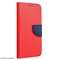 Knižkové puzdro FANCY Book pre Samsung Galaxy S22, červená/modrá