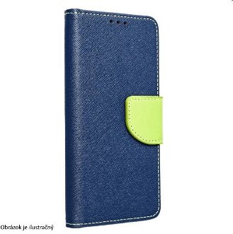 Knižkové puzdro FANCY Book pre Samsung Galaxy S22, modrá/zelená